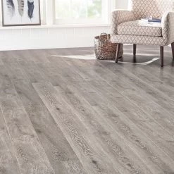 Home Decorators Collection Drayton 12 mm T x 7.48 in W x 47.72 in L Water Resistant Laminate Flooring (19.83 sq. ft. / case) -Home Decorators Soldes drayton gray home decorators collection laminate wood flooring hl1350 31 1000