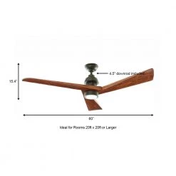 Home Decorators Collection Fortston 60 in. Integrated LED Espresso Bronze Ceiling Fan with Light and Remote Control -Home Decorators Soldes espresso bronze home decorators collection ceiling fans with lights am175b eb a0 1000