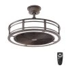 Home Decorators Collection Brette II 23 in. LED Indoor/Outdoor Espresso Bronze Ceiling Fan with Light and Remote Control -Home Decorators Soldes espresso bronze home decorators collection ceiling fans with lights am382b eb 64 1000