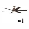 Home Decorators Collection Kensgrove 54 in. Integrated LED Indoor Espresso Bronze Ceiling Fan with Light Kit Works with Google Assistant and Alexa -Home Decorators Soldes espresso bronze home decorators collection ceiling fans with lights yg493a eb 64 1000