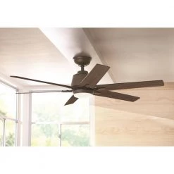 Home Decorators Collection Kensgrove 54 in. Integrated LED Indoor Espresso Bronze Ceiling Fan with Light Kit Works with Google Assistant and Alexa -Home Decorators Soldes espresso bronze home decorators collection ceiling fans with lights yg493a eb a0 1000