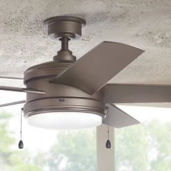 Home Decorators Collection Portwood 60 in. LED Outdoor Espresso Bronze Ceiling Fan -Home Decorators Soldes espresso bronze home decorators collection ceiling fans with lights yg528 eb 40 1000