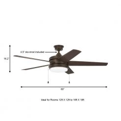 Home Decorators Collection Portwood 60 in. LED Outdoor Espresso Bronze Ceiling Fan -Home Decorators Soldes espresso bronze home decorators collection ceiling fans with lights yg528 eb a0 1000