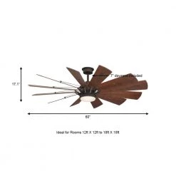 Home Decorators Collection Trudeau 60 in. LED Indoor Espresso Bronze Ceiling Fan with Light Kit works with Google Assistant and Alexa -Home Decorators Soldes espresso bronze home decorators collection ceiling fans with lights yg545 eb a0 1000