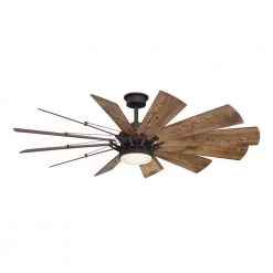 Home Decorators Collection Trudeau 60 in. LED Indoor Espresso Bronze Ceiling Fan with Light Kit works with Google Assistant and Alexa -Home Decorators Soldes espresso bronze home decorators collection ceiling fans with lights yg545 eb fa 1000
