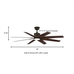Home Decorators Collection Milbourne 60 in. Integrated LED Indoor Espresso Bronze Ceiling Fan with Light and Remote Control -Home Decorators Soldes espresso bronze home decorators collection ceiling fans with lights yg915 eb a0 1000