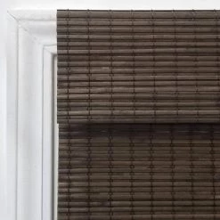 Home Decorators Collection Modern Farmhouse Cut-to-Size Espresso Flat-Weave Cordless Light-Filtering Bamboo Shade - 27 in. W x 48 in. L -Home Decorators Soldes espresso home decorators collection bamboo shades 2258464e fa 1000