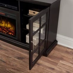 Home Decorators Collection Edenfield 70 in. Freestanding Infrared Electric Fireplace TV Stand in Espresso -Home Decorators Soldes espresso home decorators collection fireplace tv stands 365 741 48 y 77 1000