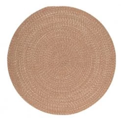 Home Decorators Collection Cicero Evergold 8 ft. x 8 ft. Round Braided Area Rug