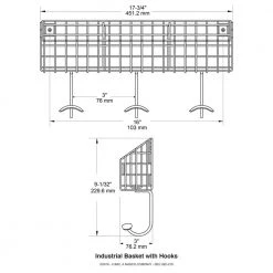 Home Decorators Collection 17.75 in. Flat Black Industrial Basket Hook Rail -Home Decorators Soldes flat black home decorators collection hooks r30314h fb u1 4f 1000