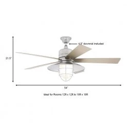 Home Decorators Collection Grayton 54 in. LED Indoor/Outdoor Galvanized Ceiling Fan with Light Kit and Remote Control -Home Decorators Soldes galvanized home decorators collection ceiling fans with lights 24343 a0 1000
