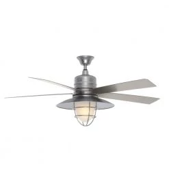 Home Decorators Collection Grayton 54 in. LED Indoor/Outdoor Galvanized Ceiling Fan with Light Kit and Remote Control -Home Decorators Soldes galvanized home decorators collection ceiling fans with lights 24343 c3 1000