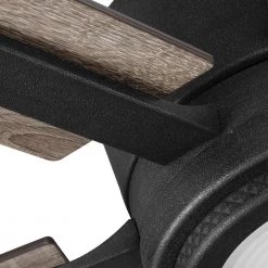 Home Decorators Collection Palermo Grove 60 in. 6-Blade LED Indoor Gilded Iron Farmhouse Dual Mount Ceiling Fan with Light and Remote Control -Home Decorators Soldes gilded iron with walnut wood home decorators collection ceiling fans with lights 7984hdcgi 1f 1000