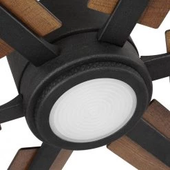 Home Decorators Collection Palermo Grove 60 in. 6-Blade LED Indoor Gilded Iron Farmhouse Dual Mount Ceiling Fan with Light and Remote Control -Home Decorators Soldes gilded iron with walnut wood home decorators collection ceiling fans with lights 7984hdcgi 44 1000