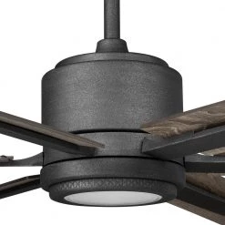 Home Decorators Collection Palermo Grove 60 in. 6-Blade LED Indoor Gilded Iron Farmhouse Dual Mount Ceiling Fan with Light and Remote Control -Home Decorators Soldes gilded iron with walnut wood home decorators collection ceiling fans with lights 7984hdcgi 4f 1000