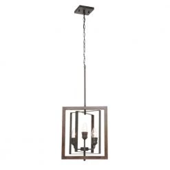 Home Decorators Collection Palermo Grove 14 in. 3-Light Gilded Iron Farmhouse Kitchen Pendant with Hand Painted Walnut Accents -Home Decorators Soldes gilded iron with walnut wood home decorators collection chandeliers 7921hdc 4f 1000
