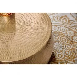 Home Decorators Collection Calluna 31 in. Gold Medium Round Metal Coffee Table with Lift Top -Home Decorators Soldes gold home decorators collection coffee tables dc19 6630 1d 1000