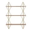 Home Decorators Collection 37 in. H x 27 in. W x 7 in. D Wood and Gold Metal Wall-Mount Bookshelf 1 Home Decorators Collection 37 in. H x 27 in. W x 7 in. D Wood and Gold Metal Wall-Mount Bookshelf -Home Decorators Soldes gold home decorators collection decorative shelving l175586xx 64 1000