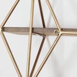 Home Decorators Collection 37 in. H x 27 in. W x 7 in. D Wood and Gold Metal Wall-Mount Bookshelf -Home Decorators Soldes gold home decorators collection decorative shelving l175586xx a0 1000