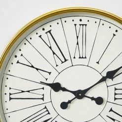 Home Decorators Collection Round Modern Wall Clock with Gold Metal Trim (24 in.) -Home Decorators Soldes gold home decorators collection wall clocks 99tc101p4a a0 1000