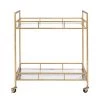 Home Decorators Collection Gold Leaf Metal and Glass Rolling Bar Cart with Glass Top (30 in. W x 33 in. H) -Home Decorators Soldes gold leaf home decorators collection bar carts v174814 np 64 1000