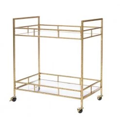 Home Decorators Collection Gold Leaf Metal and Glass Rolling Bar Cart with Glass Top (30 in. W x 33 in. H) 15 Home Decorators Collection Gold Leaf Metal and Glass Rolling Bar Cart with Glass Top (30 in. W x 33 in. H) -Home Decorators Soldes gold leaf home decorators collection bar carts v174814 np c3 1000