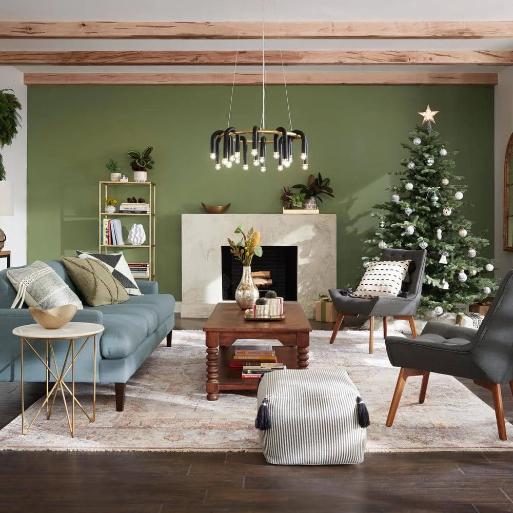 Home Decorators Collection 62.25 in. Gold Leaf Metal 4-shelf Accent Bookcase with Open Back 11 Home Decorators Collection 62.25 in. Gold Leaf Metal 4-shelf Accent Bookcase with Open Back - Image 9