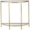 Home Decorators Collection Bella 32 in. Gold Leaf/Clear Standard Half Moon Glass Console Table with Storage 1 Home Decorators Collection Bella 32 in. Gold Leaf/Clear Standard Half Moon Glass Console Table with Storage -Home Decorators Soldes gold leaf home decorators collection console tables v183103xxa np 64 1000