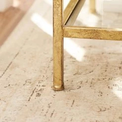 Home Decorators Collection Bella Square Gold Leaf Metal and Glass Accent Table (20 in. W x 24 in. H) -Home Decorators Soldes gold leaf home decorators collection end side tables v183101xxa w5p 1d 1000