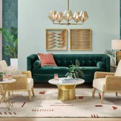 Home Decorators Collection Cupertine 31 in. Gold/Marble Medium Round Marble Coffee Table with Hammered Base -Home Decorators Soldes gold marble home decorators collection coffee tables dc18 65050 40 1000