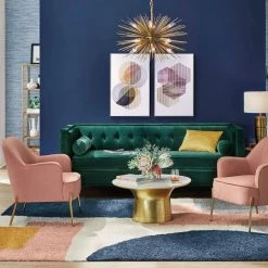 Home Decorators Collection Cupertine 31 in. Gold/Marble Medium Round Marble Coffee Table with Hammered Base -Home Decorators Soldes gold marble home decorators collection coffee tables dc18 65050 66 1000