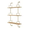 Home Decorators Collection Gold Metal and Natural Wood Wall Shelf (21 in. W x 34 in. H) -Home Decorators Soldes gold nature home decorators collection decorative shelving 99kg107k8n 64 1000
