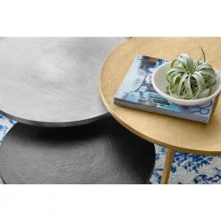 Home Decorators Collection Gold, Silver and Dark Bronze Finish Metal Coffee Tables (Set of 3) (25.5 in. W x 19.25 in. H) -Home Decorators Soldes gold silver dark bronze home decorators collection nesting tables dc19 2209 a0 1000