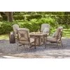 Home Decorators Collection Wilshire Estates 1-Piece Aluminum Tile Top Outdoor Gas Firepit with Sunbrella Sling Fabric -Home Decorators Soldes graphite home decorators collection gas fire pits arx04600k01 64 1000