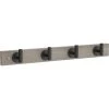 Home Decorators Collection Rustic 18 in. L Gray and Black Post Hook Rail -Home Decorators Soldes gray and black home decorators collection hooks r42387h rgm u 64 1000