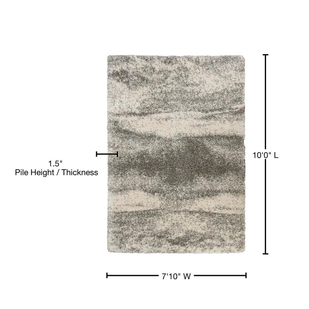 Home Decorators Collection Stormy Gray 8 ft. x 10 ft. Abstract Area Rug 11 Home Decorators Collection Stormy Gray 8 ft. x 10 ft. Abstract Area Rug - Image 9