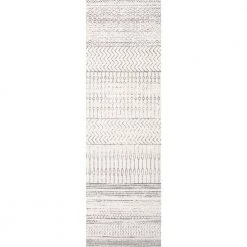 Home Decorators Collection Nova Stripes Gray 2 ft. x 14 ft. Runner Rug