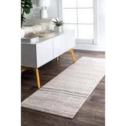 Home Decorators Collection Nova Stripes Gray 2 ft. x 14 ft. Runner Rug -Home Decorators Soldes gray home decorators collection area rugs rzbd65b 26014 fa 1000
