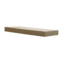 Home Decorators Collection 23.6 in. W x 10.2 in. D x 2 in H Driftwood Gray Oak Floating Shelf
