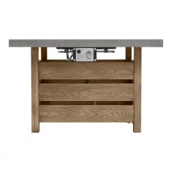 Home Decorators Collection Summerfield 39.5 in. x 25 in. Square Steel Concrete-Look Tile Top LP Gas Fire Pit -Home Decorators Soldes gray home decorators collection gas fire pits 2364fp 3 44 1000