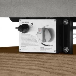 Home Decorators Collection Summerfield 39.5 in. x 25 in. Square Steel Concrete-Look Tile Top LP Gas Fire Pit -Home Decorators Soldes gray home decorators collection gas fire pits 2364fp 3 4f 1000