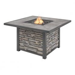 Home Decorators Collection Picanto 44.09 in. x 25.59 in. Square Steel Propane Gas Gray Fire Pit -Home Decorators Soldes gray home decorators collection gas fire pits fhts80289 40 1000