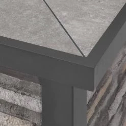 Home Decorators Collection Picanto 25.98 in. x 25.59 in. Rectangle Steel Propane Gas Gray Fire Pit -Home Decorators Soldes gray home decorators collection gas fire pits fhts80317 1f 1000