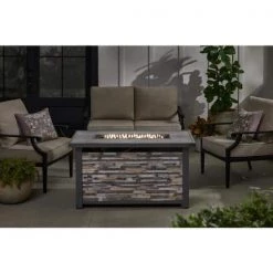 Home Decorators Collection Picanto 25.98 in. x 25.59 in. Rectangle Steel Propane Gas Gray Fire Pit -Home Decorators Soldes gray home decorators collection gas fire pits fhts80317 77 1000