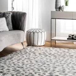 Home Decorators Collection Sebastian Leopard Print Gray 5 ft. x 8 ft. Area Rug -Home Decorators Soldes gray home decorators collection kids rugs rzbd61a 5075 76 1000