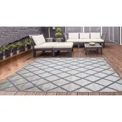 Home Decorators Collection Trellis Gray 8 ft. x 10 ft. Indoor/Outdoor Area Rug -Home Decorators Soldes gray home decorators collection outdoor rugs 87227 4f 1000
