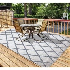 Home Decorators Collection Trellis Gray 8 ft. x 10 ft. Indoor/Outdoor Area Rug -Home Decorators Soldes gray home decorators collection outdoor rugs 87227 76 1000