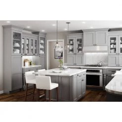 Home Decorators Collection Tremont Pearl Gray Plywood Shaker Stock Assembled Wall Kitchen Cabinet Crown Molding 96 in. x 3 in. x 2.5 in. -Home Decorators Soldes gray painted home decorators collection kitchen cabinet moulding cm8 pg 31 1000