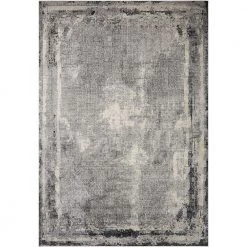 Home Decorators Collection Warner Grey/Charcoal 7 ft. 9 in. x 10 ft. 10 in. Abstract Polypropylene/Polyester Area Rug