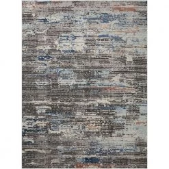 Home Decorators Collection Salene Grey/Grey 7 ft. 11 in. x 10 ft. 6 in. Abstract Polypropylene/Polyester Area Rug